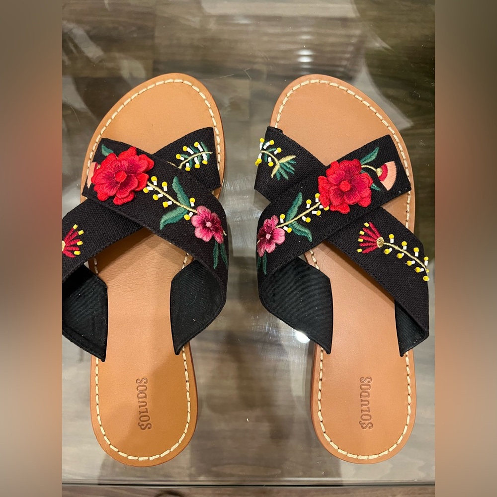 Soludos New in the Box Floral Sandals Size 8